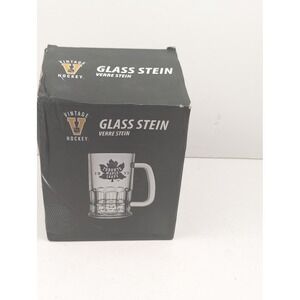 Vintage Hockey Toronto Maple Leafs Glass Stein Verre Beer Mug New in Box‎